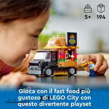 Carica l&#39;immagine nel visualizzatore di Gallery, LEGO CITY Furgone degli hamburger 60404
